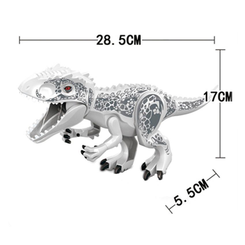 Jurassic Building Blocks World Dinosaurs Figures Bricks Baryonyx Tyrannosaurus Rex Indominus Rex I-Rex Assemble  Kids Toys