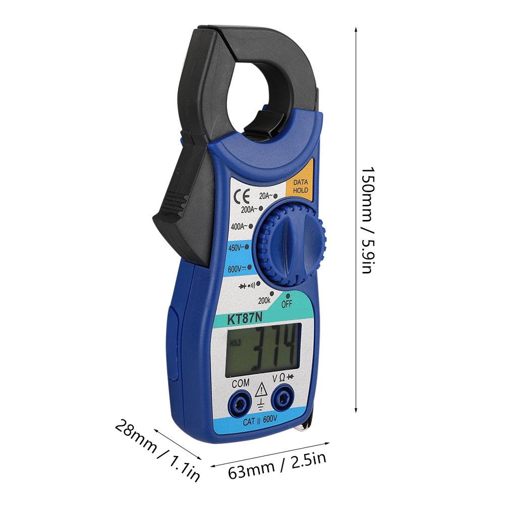 KT87N 600V450V DCAC Digital Clamp Meter 20400A  Ammeter Digital Multimeter with LCD Display
