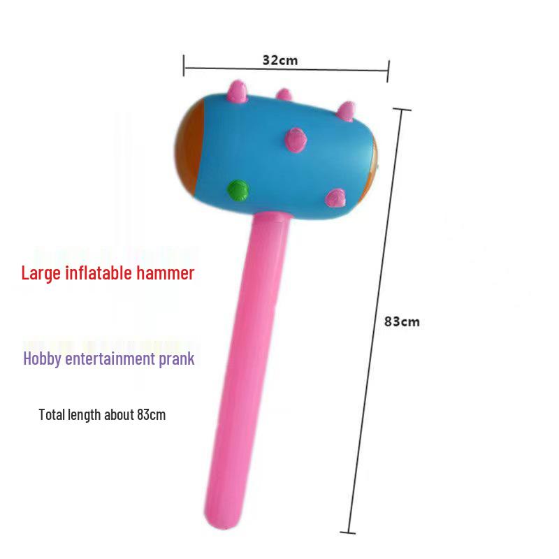 Large Inflatable Wolf's Tooth Hammer Toy - Popular at Night Markets and Scenic Spots