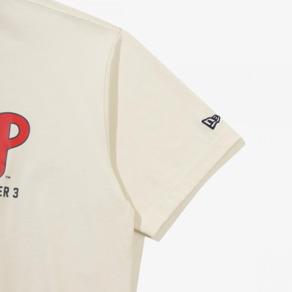 New Era Philadelphia Player SignaTure T shirT Cream