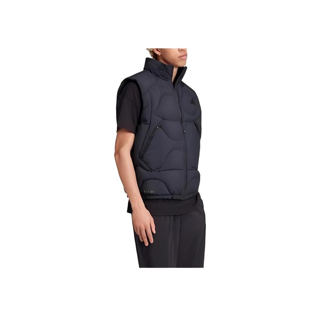 Adidas Fashion Loose Zipper Down Vest Men Vests Black JG5937