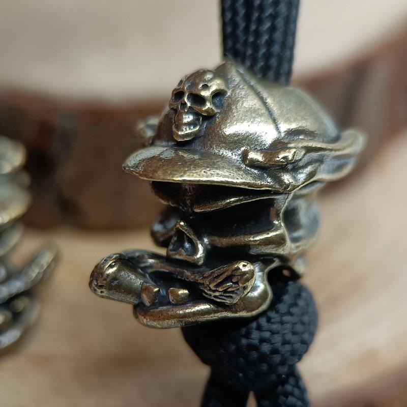 Little Old Man Brass Knife Beads DIY Woven Bracelets Lanyard Keychain Pendants Accessories Hangings Charms