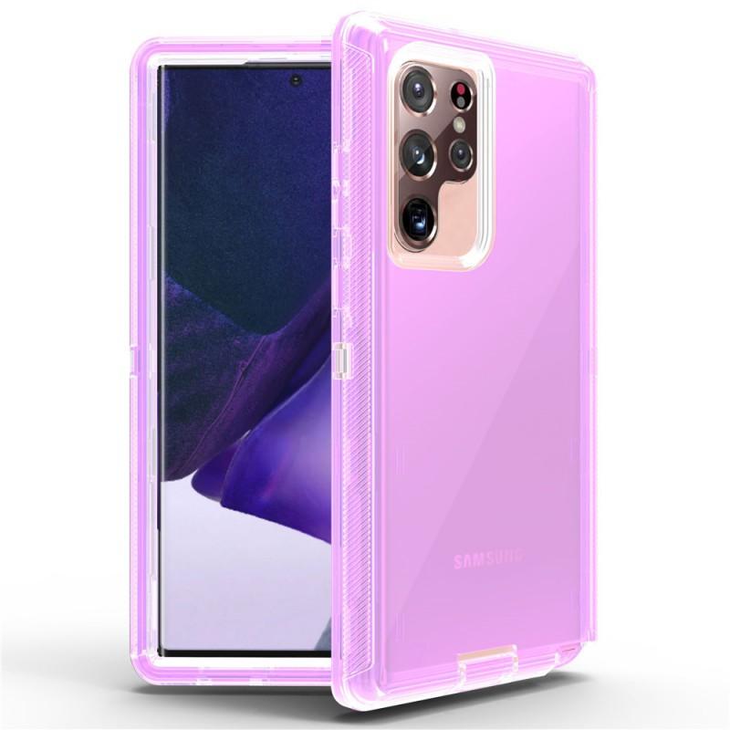 Transparent Shockproof Silicone Case With Air Cushion Galaxy S24 Ultra S23 S20 Note20 S9