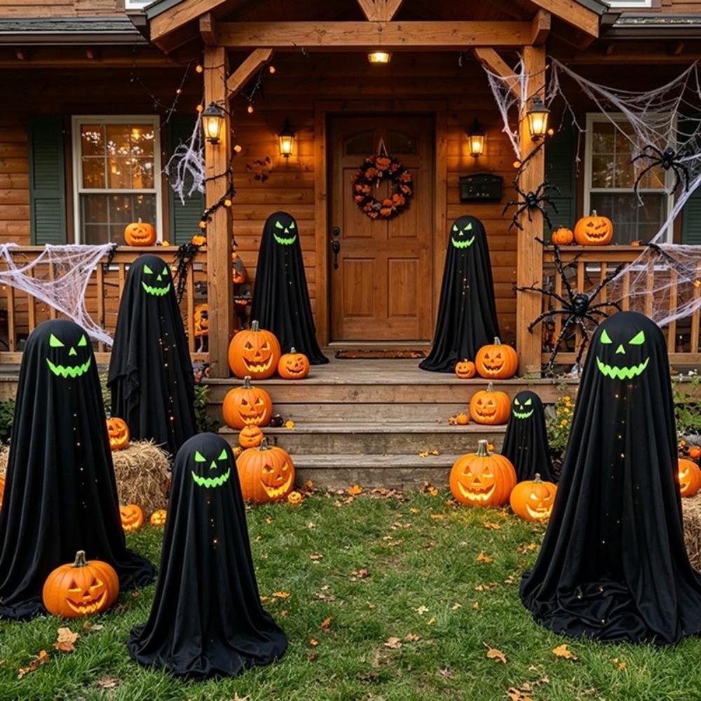 Luminous Halloween Standing Ghost Decor Soft LED Lights Lights Ghost Ornament  Holiday