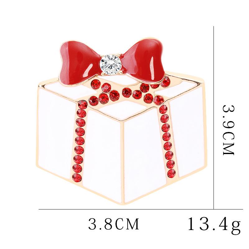 Versatile Cartoon Christmas Tree Brooch with Alloy & Diamonds for Halloween & Christmas