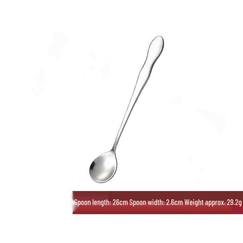 26cm Stainless Steel Gourd Handle Oil and Soup Ladle with Pointed and Round Tips