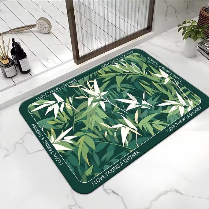 Bathroom Absorbent Foot Mat Dirty Diatom Mud Mat Non-slip Absorbent Toilet Door Mat Carpet Toilet Door