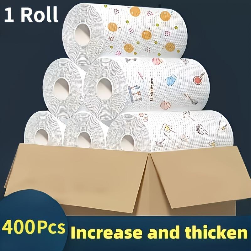 

1 РУЛОН одноразовые салфетки для мытья посуды кухонная бумага ленивая тряпка впитывающая ткань влажная и сухая бытовая нелипкая масло многоразовая чистящая ткань 1roll/165pcs