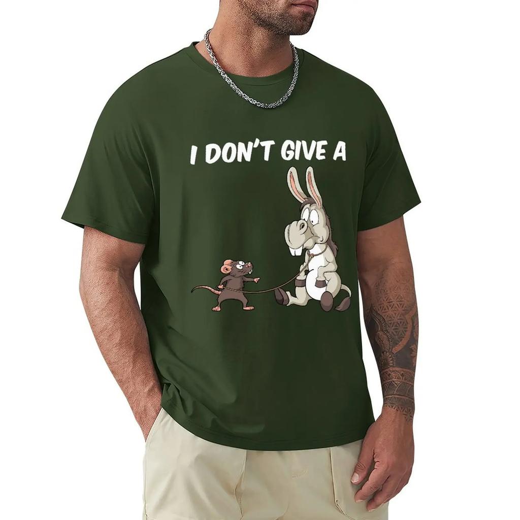 I Dont Give A Rats Ass Vintage Gift Men's T-Shirt Summer Cotton Short Sleeve O-Neck Unisex T Shirt New