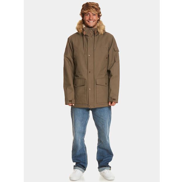Winter Jacket Quiksilver Long Trip EQYJK03988, Brown, Standard Fit
