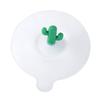 Silicone Cup Lid Cactus Decor Round Cute Dustproof Leakage Proof Multifunctional Cup Cover Grass
