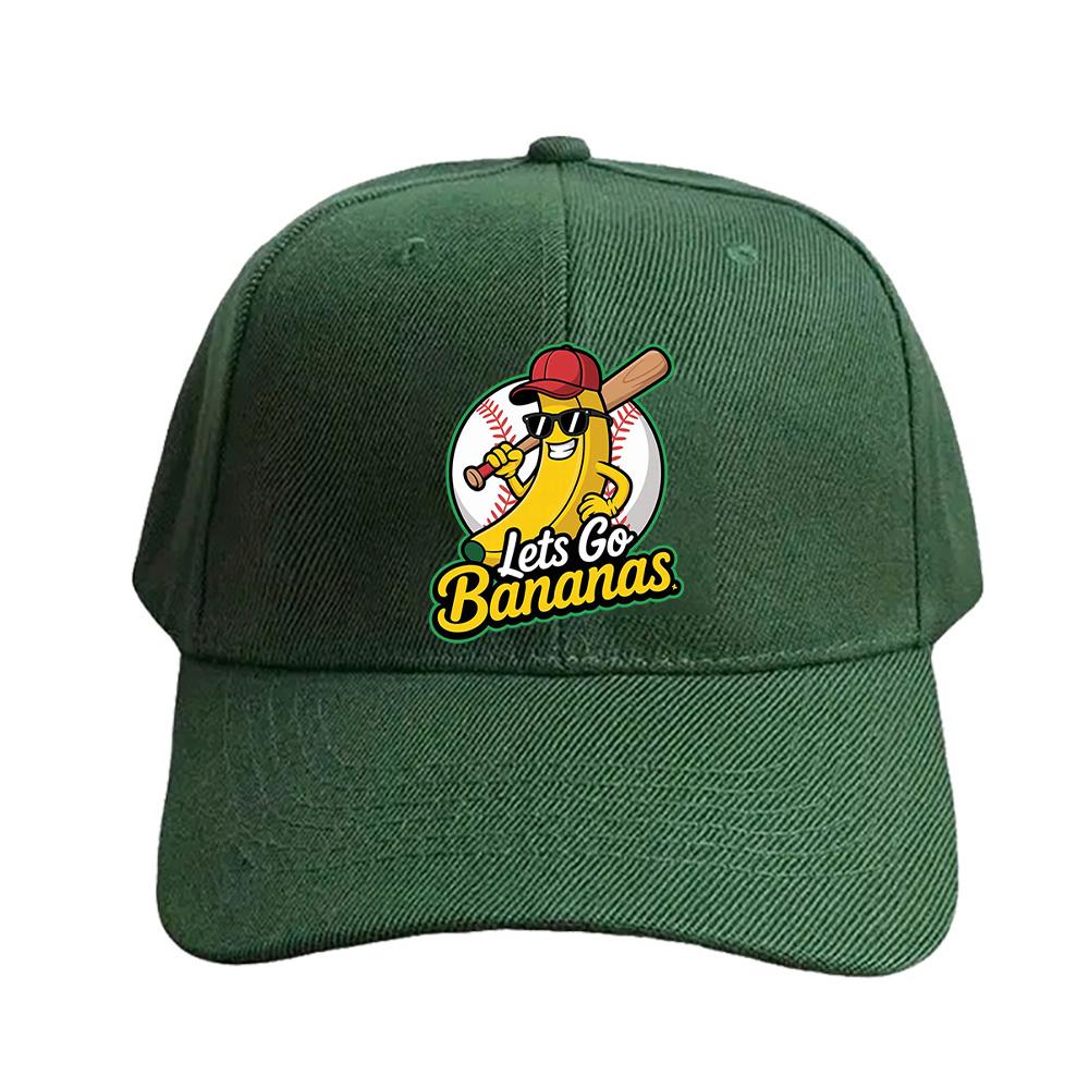 Let's Go Bananas Frau Mann Sommer Baseballkappe Verstellbar mit Gebogenem Schirm Entenschnabelkappe Schutz Sonnenhüte