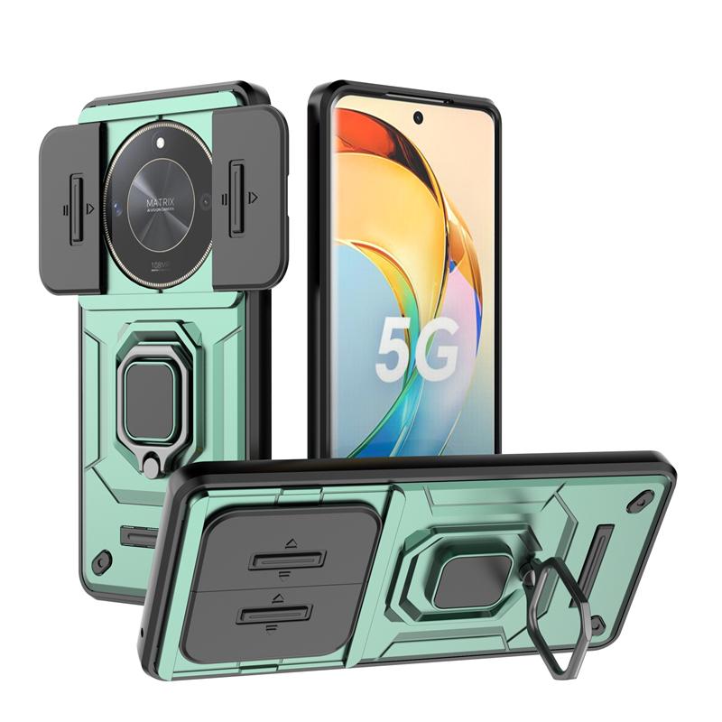 For Cover Honor X9B Case Honor X9B Capas New Armor Shockproof Back Bumper Slide Camera Lens Ring Holder Fundas Huawei Honor X9B