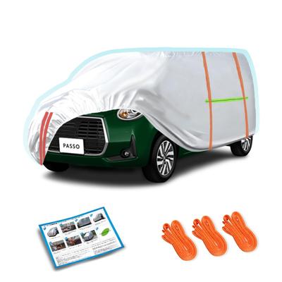 Tento vlastný poťah na auto je kompatibilný s Toyotou, obsahuje kryt karosérie, čelné sklo, je odolný voči slnku, vode a tajfúnom. Obsahuje tiež UV