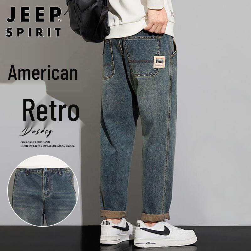 

JEEP SPIRIT Мужские джинсы свободного кроя с винтажной стиркой 32