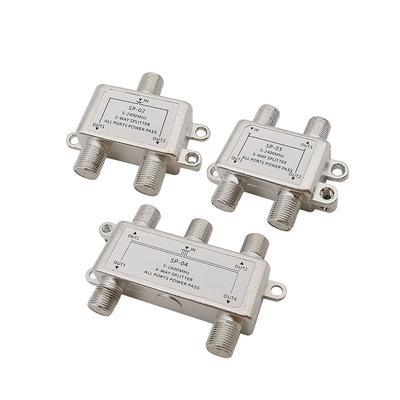 2/3/4 Way Tv Antenna Satellite Splitter Coaxial Cable Antenna Cable Tv Signal Splitter F-Type Socket Female Connector