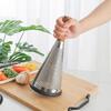 Grater Labor-saving Comfortable Grip Non-slip Rubber Bottom Manual Stainless Steel Cone Cheese Grater with Handle Home Supply
