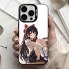 H-Hakurei Reimu T-Touhou Phone Case For iPhone17,16,15,14,13,12,11 Plus,Pro Max Black Candy Silver Plated Cover