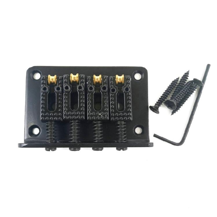 60mm Guitar Roller Saddle Bridge Fixed Hardtail Saddle Bridge Top Load Tailpiece чёрный