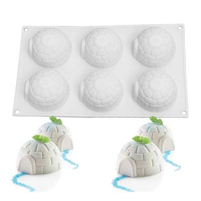 Stampo in silicone 6 cavità Igloo Stampo per torta in silicone per mousse gelato Chiffon Accessori da forno