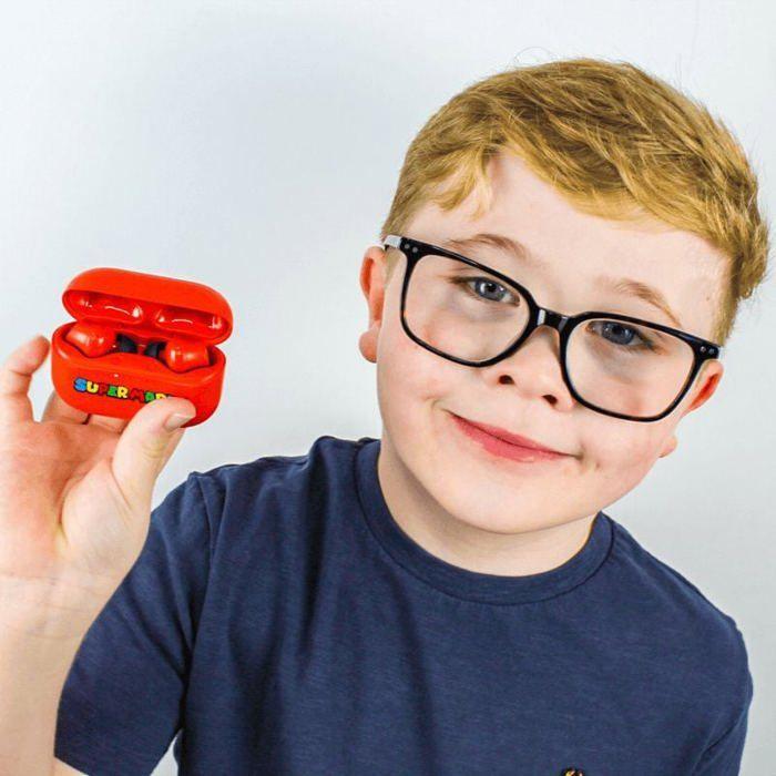 Ecouteurs sans fil - otl technologies - super mario - bluetooth v5.0 - autonomie 6h - pour enfant