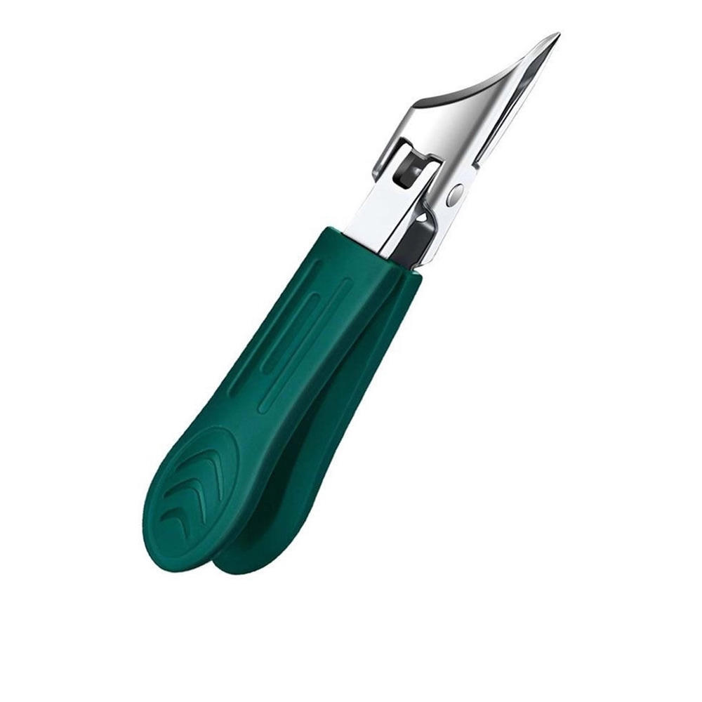 Slanted Nail Clippers Wide Jaw Opening Anti-Splash Nail Clipper Stainless Steel Toenail Cutter Diagonal Pliers Manicure Tools