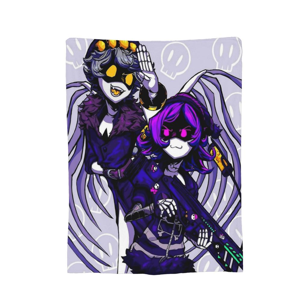 Murder Drones N and Uzi Flannel Throw Blanket  Blanket for Bedding Car Lightweight Plush Thin Quilt,