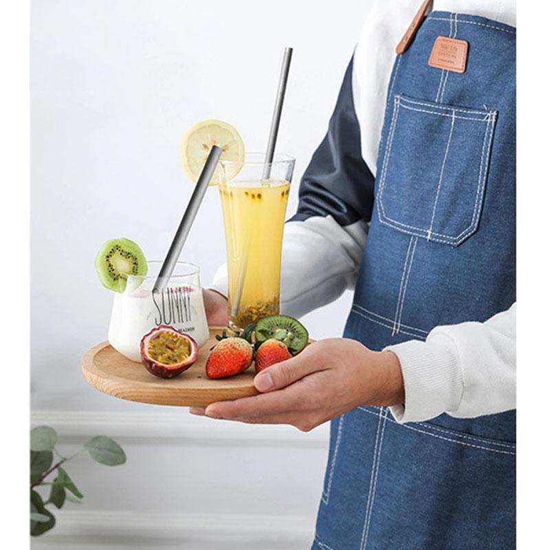 Titanium Straw Pipette Outdoor Camping Portable Tableware Beverage Metal Drinking Tube