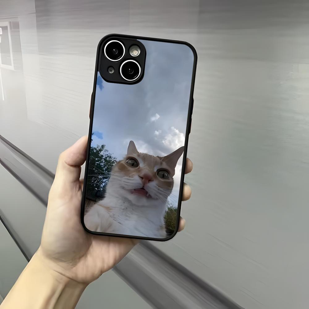 Cute Funny Cat Cats Phone Case For Iphone 17 16 15 14 13 12 Pro Max Xr Air Plus Skin Feel Black Hard Shell Cover