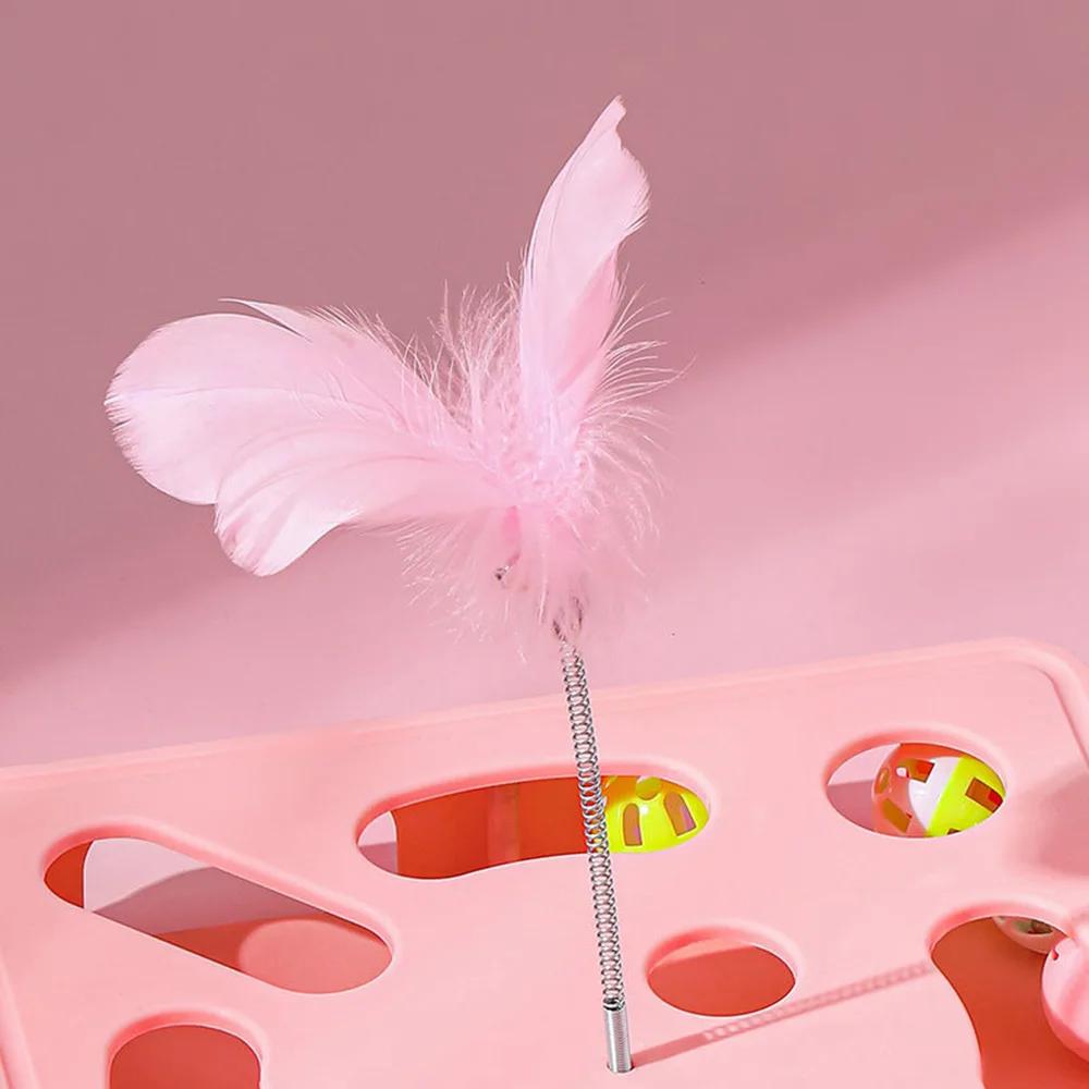 Cat Toy for Self-Entertainment; Cheerful Puzzle Ball To Drain Energy; Cat Spinner Pet Toy.