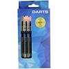 Hot Sale Iron Shafts and Brass Barrels Silver Iron Tip Darts with National Flag Flights 3 Pieces/Box