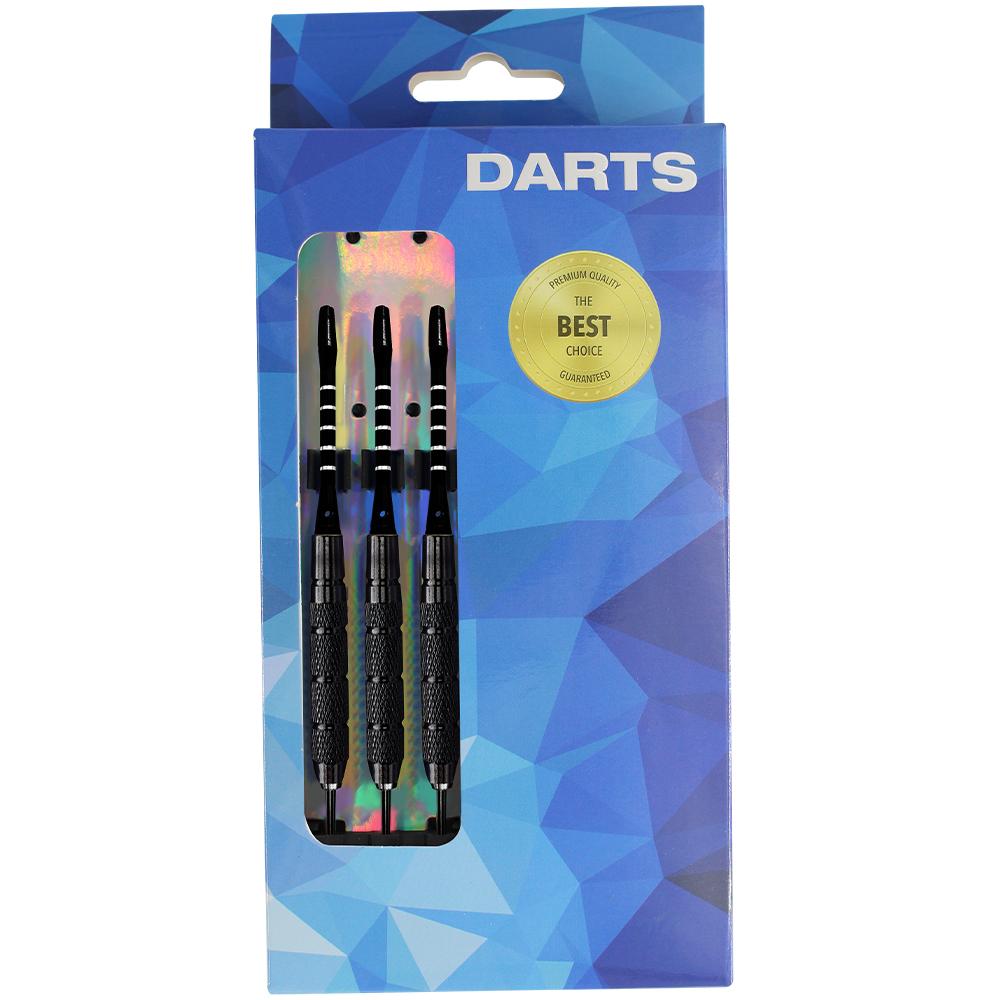 Hot Sale Iron Shafts and Brass Barrels Silver Iron Tip Darts with National Flag Flights 3 Pieces/Box