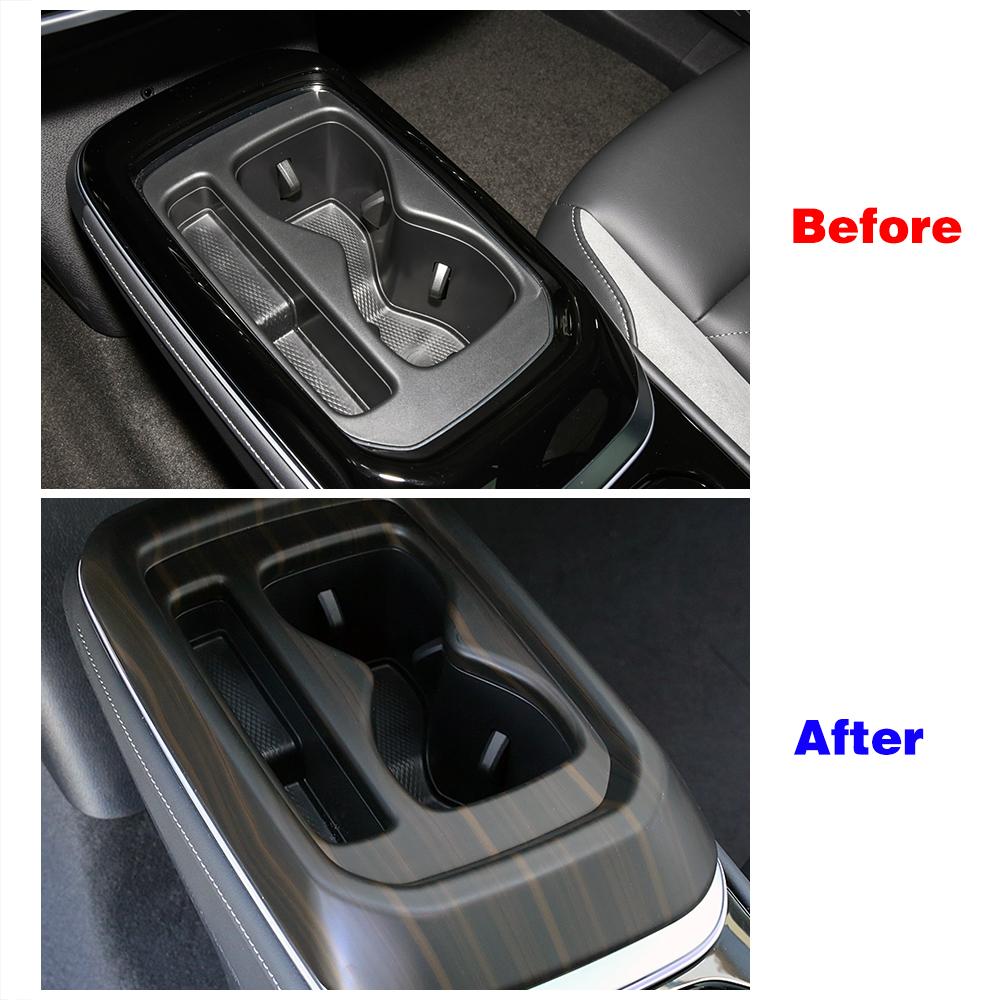 For Volkswagen VW ID.4 ID4 2024 2024 2024 Car Center Console Part Refit Gear Shift Water Cup Holder Frame Panel Trim Sticker