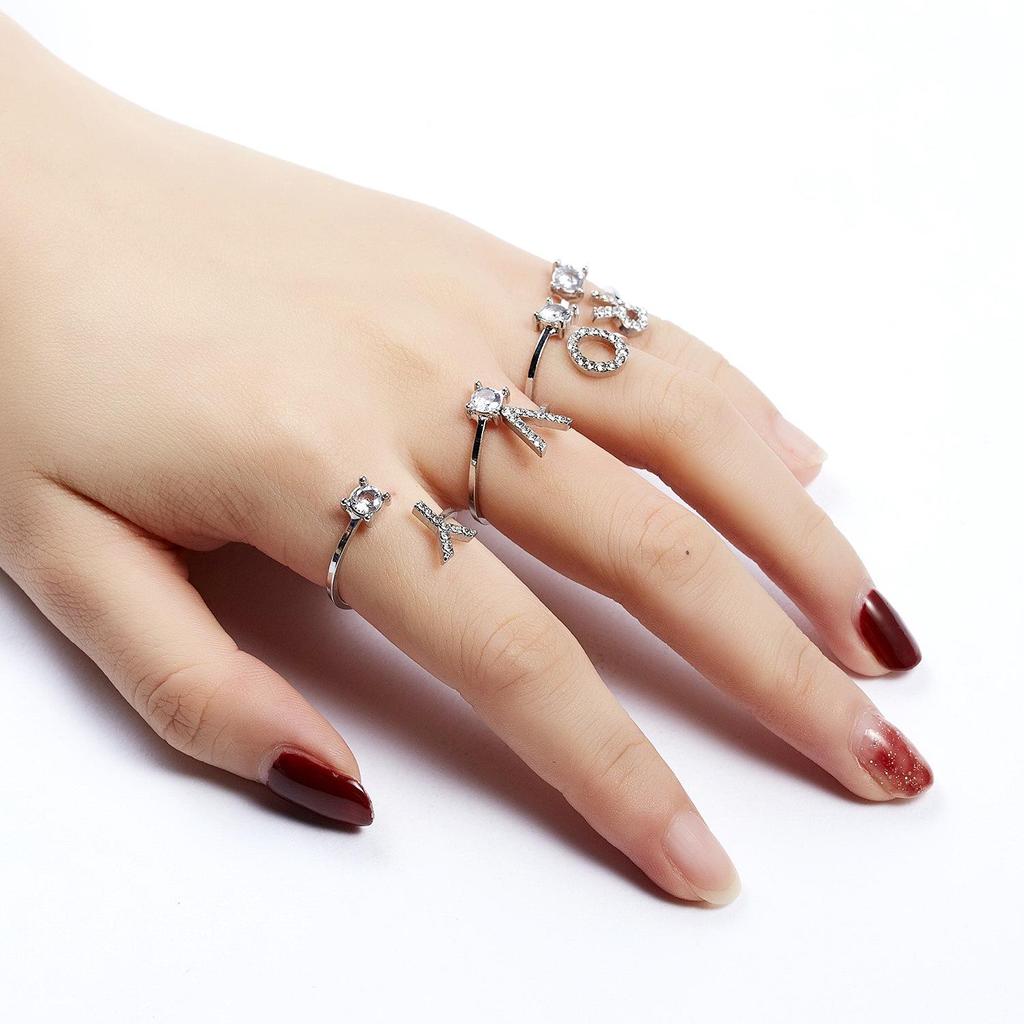 Korean-Style Adjustable Ladies' Diamond Ring