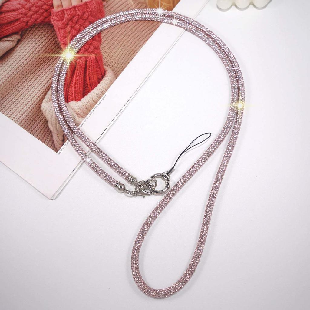 New Luxury Crystal Rhinestone Phone Lanyard Bright Bling Bling Phone Case Chain Straps Phone Anti-lost Rope Phone Accessories