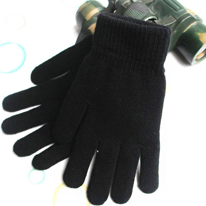 Warm Knitted Winter Gloves With Thermal Insulation Stretchy Cuff For Outdoor Commuting Hiking Cold Days