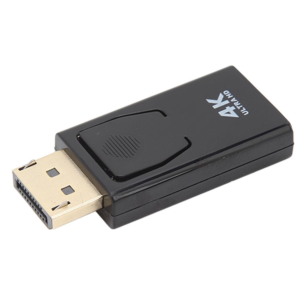 4K DisplayPort to HD Multimedia Interface Adapter Compact Unidirectional Video Monitor Converter for Laptop