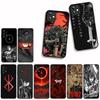 for Samsung Galaxy A55 A54 A25 A36 A17 A26 A35 A33 A34 A14 A37 S8 S9 S20 S21 FE S10 Plus Phone Cover Case Berserks Comic Guts