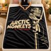 Flannel BlanketArctic Monkeys Warm Soft Throw Blanket for Indoor Sofa Bed Living Room Use