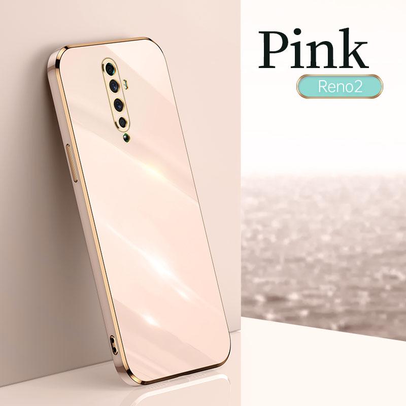

Для OPPO Reno 9Pro Plus 2 2F 5F 3 защитный чехол с гальваническим покрытием противоударный OPPO Find X5 X3Pro X3 X5 чехол силиконовый мягкий ТПУ OPPO Find X5 розовый