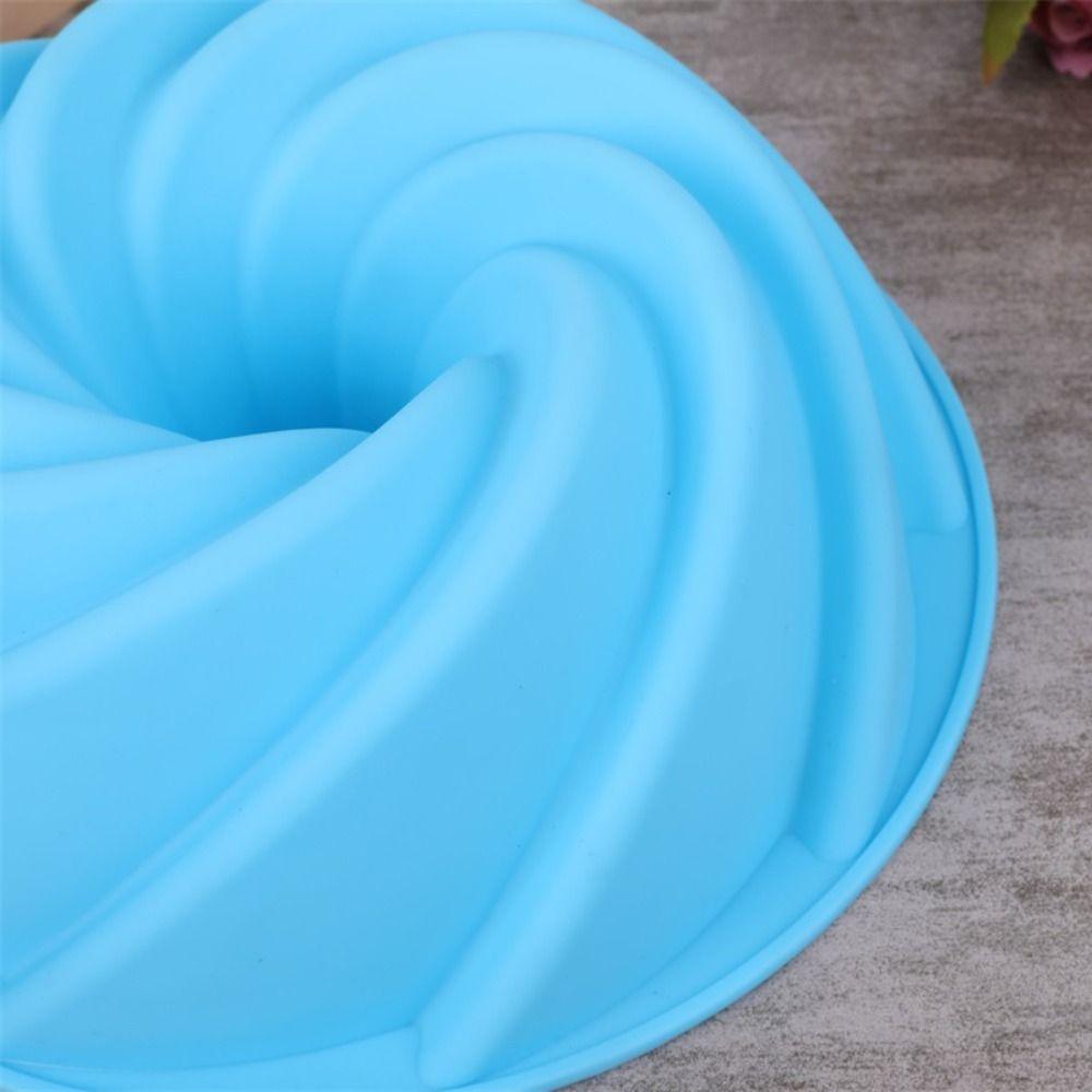 12pcs/set Silicone Muffin Cups Food Grade Spiral Cake Mold Multicolor Silicone Swirl Pan  Jelly