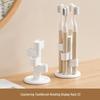 Rotating Bathroom Toothbrush & Makeup Brush Holder with Compartments