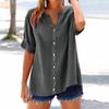 Women's Fashion Loose Casual Summer V-neck Short Sleeve T-shirt