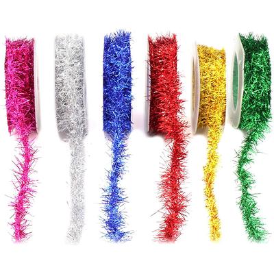 1Pcs Christmas Decoration 1.5M Wire Wreath Colorful Strip Xmas Tree Ornament for Home Decor Line Wreath Ribbon DIY Crafts Party