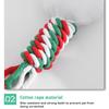 Christmas Pet Cotton Rope Toys Dog Interactive Toy Bite Resistant Dog Toy Christmas Gift Pets Toys