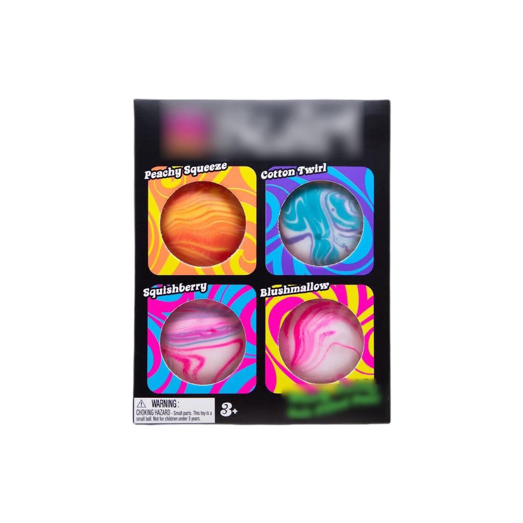 Stress Relief Streamline Round Ball Squishy Toy Slow Rebound Relaxation Fidget Gadget