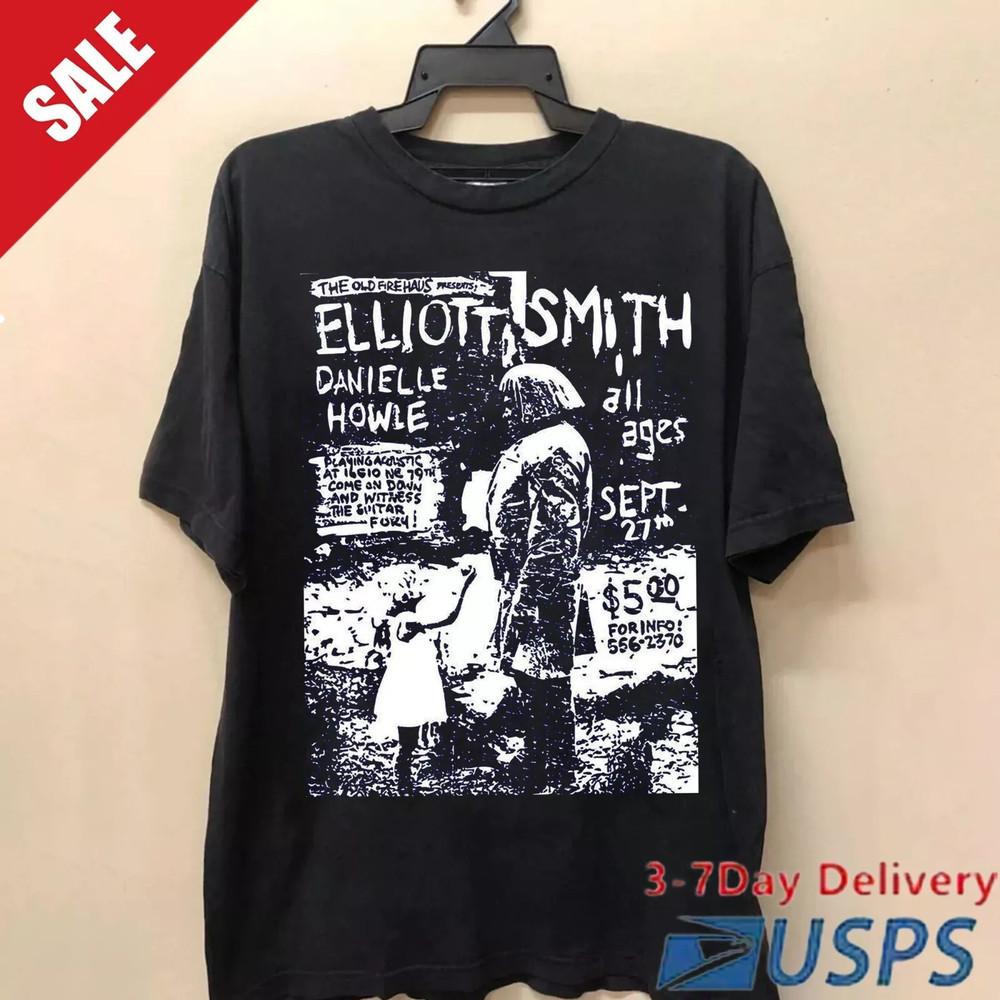 Hot Elliott Smith poster Cotton Men S-5XL Tee Unisex T-Shirt XL