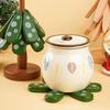 Wooden Stackable Christmas Tree Coasters Heatproof Dining Accessories With Seasonal Decorative Functionality