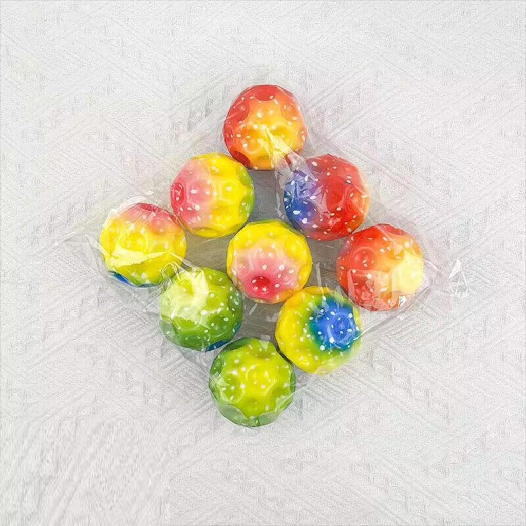 7cm High-Rebound PU Bouncy Ball - Coral Moon Rubber Wrist Toy, Hot Seller