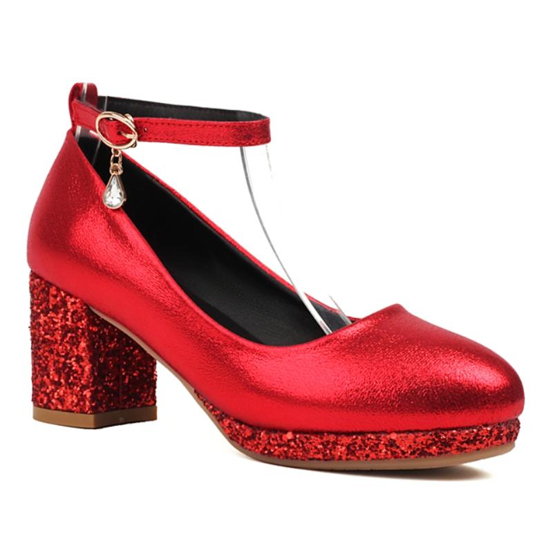 Fashion High Heels Pumps Shoes Sexy Luxury Gold Silver Red Women's Heels Elegant Party Office Wedding Bridal Shoes Large Size 45